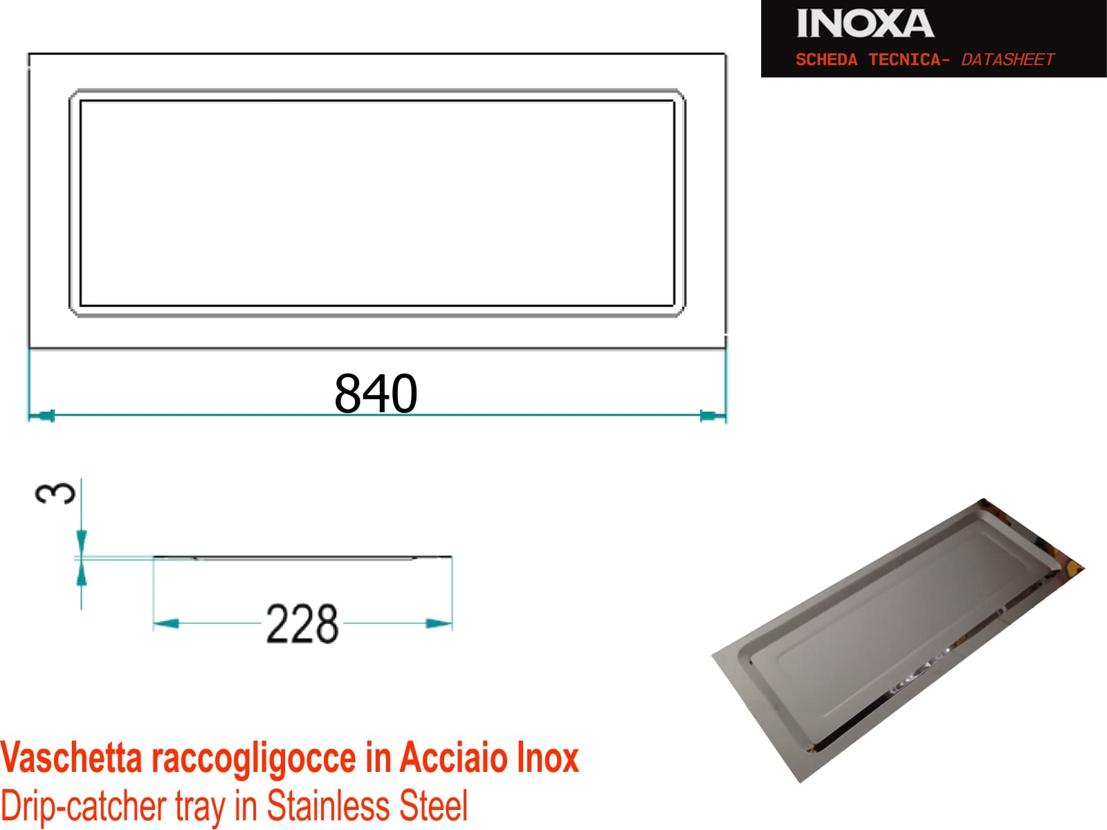 Kit Scolapiatti 86 cm acciaio inox da Incasso per Mobile Pensile cm. 90 completo di Telaio Regolabile e Vaschetta