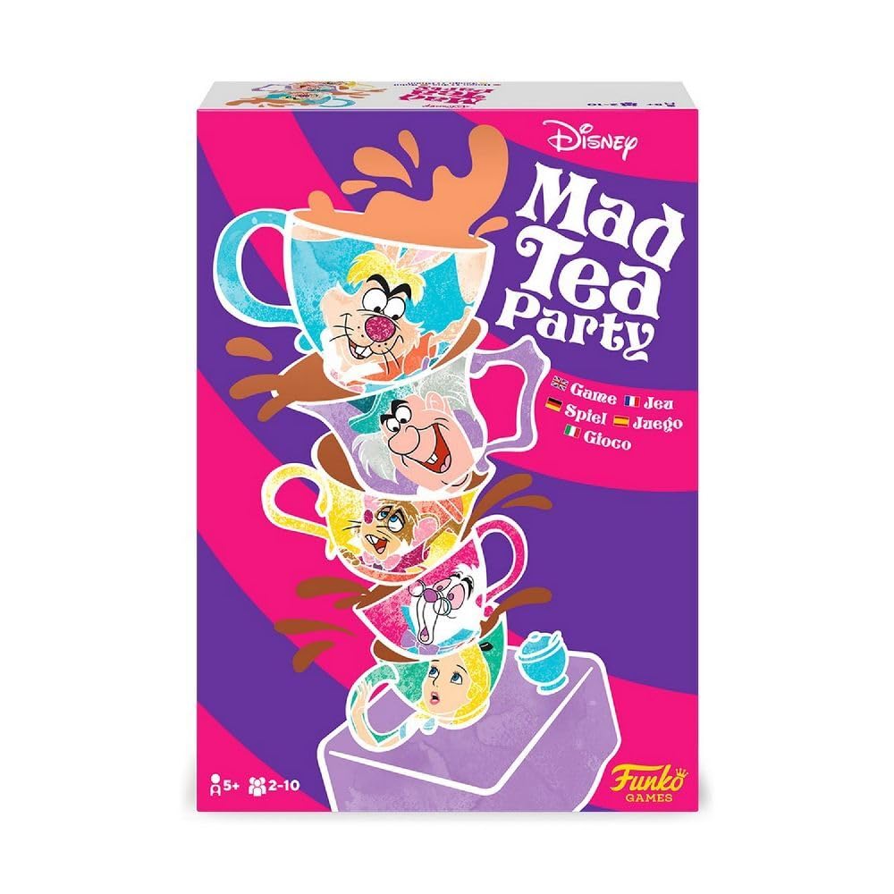 Funko Disney Mad Tea Party - ENG/​FR/​DE/​SP/​IT Languges, Multicolore, One size, 62370