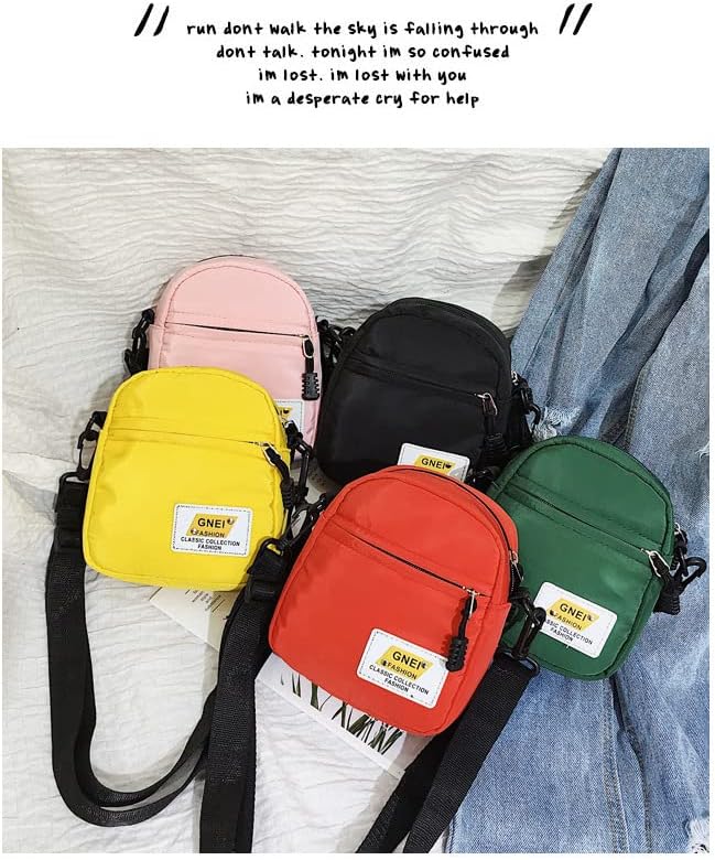 Miniatura 5 de Bolsos cruzados de nailon para mujer, bolso cruzado pequeño, monederos para mujer, bolso cruzado estético