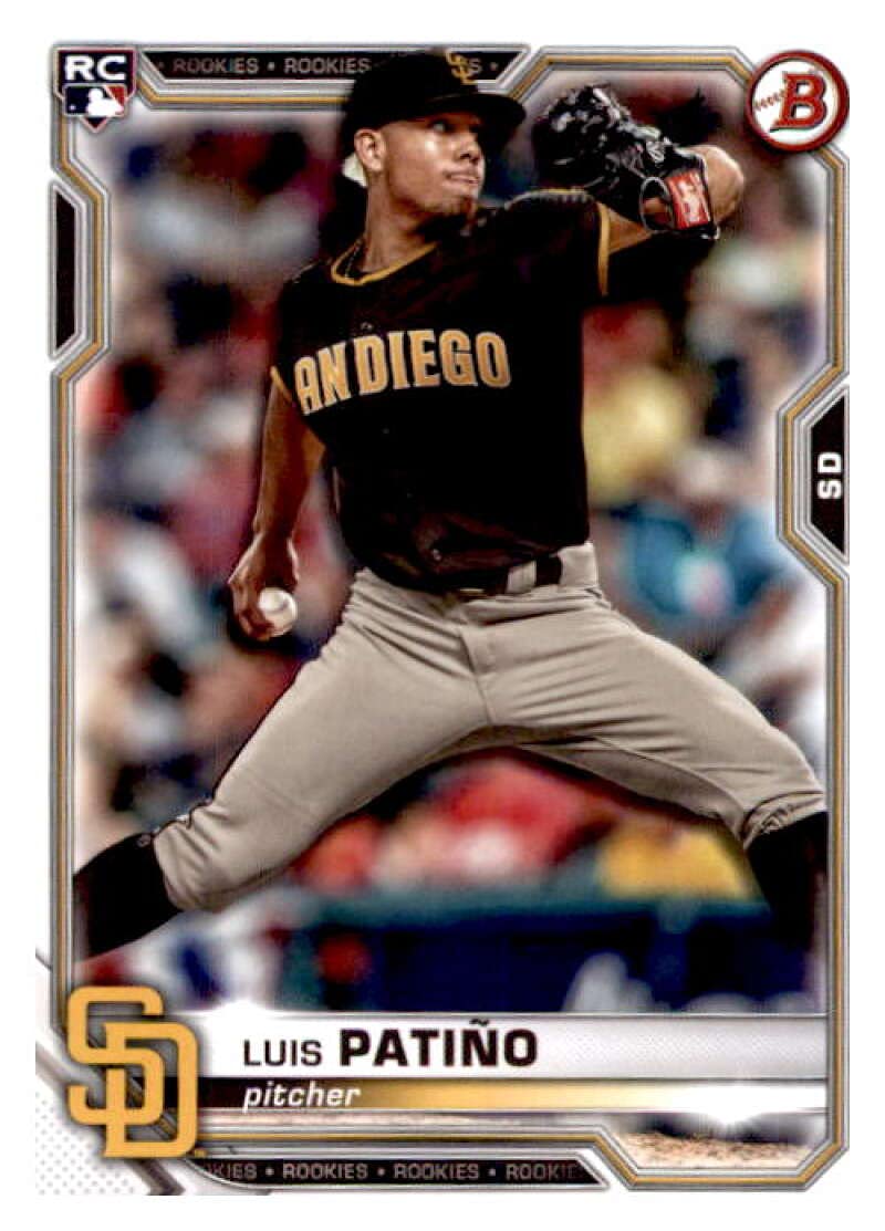 Amazon.com: 2021 Bowman #44 Luis Patino San Diego Padres Rookie Baseball  Card : Arte Coleccionable y Bellas Artes