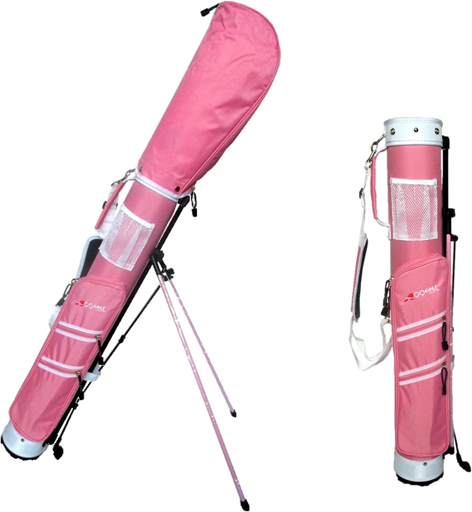 C9 A99 Golf Practice Sunday Range Pencil Carry bag with Stand & Strap golf travel Bag Removable Top 5" Pink Great gift for Her! Monther's Day Gifts!