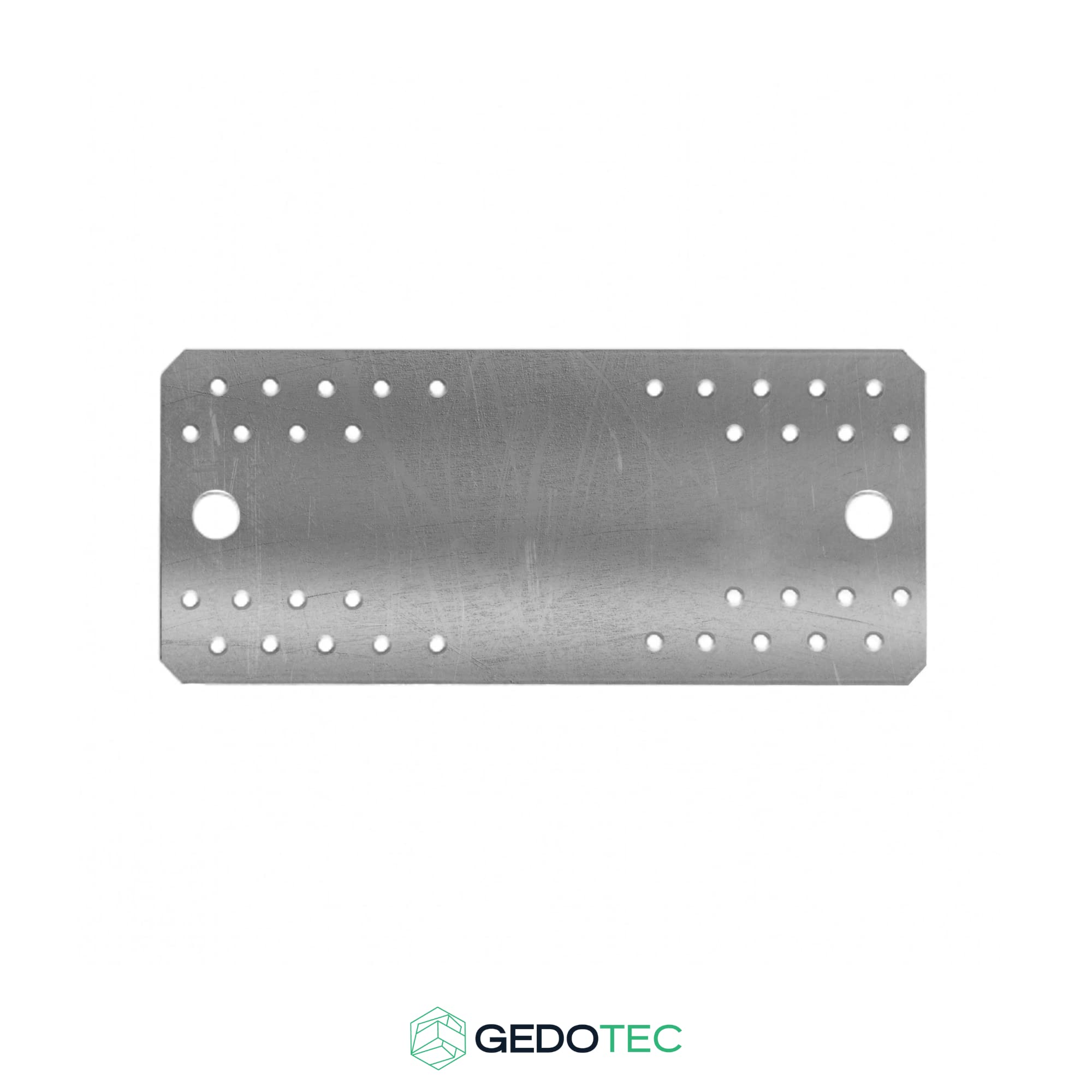 Gedotec Schwerlast Flachverbinder Metall | 20 Stk Möbelverbinder 210 mm | universal Lochplatte zum Verbinden und Verstärken | Verbindungsplatte Metall flach Holzverbinder individuelles Lochsystem
