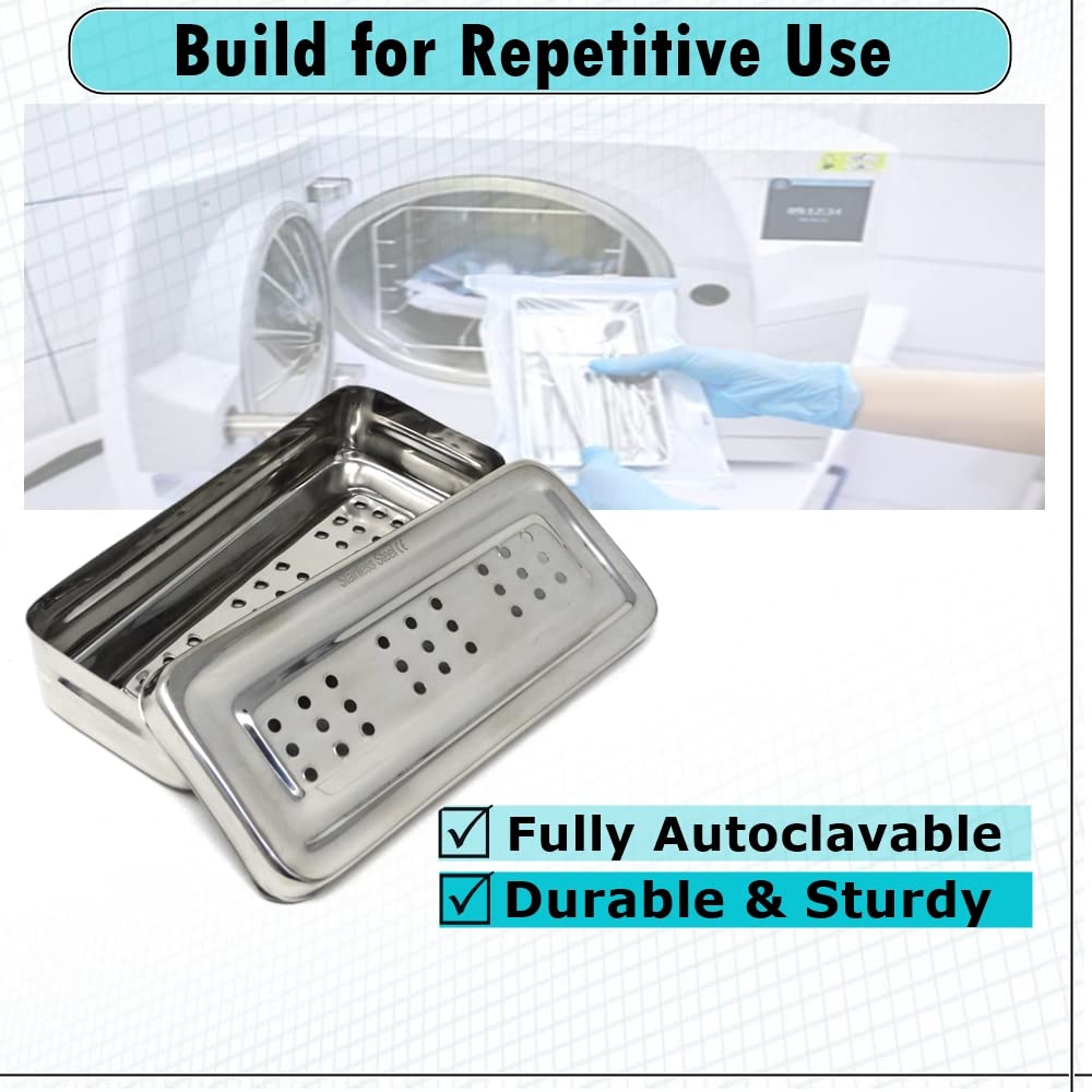 Multiple Compartment Stainless Steel Instrument Box For Surgical Use At