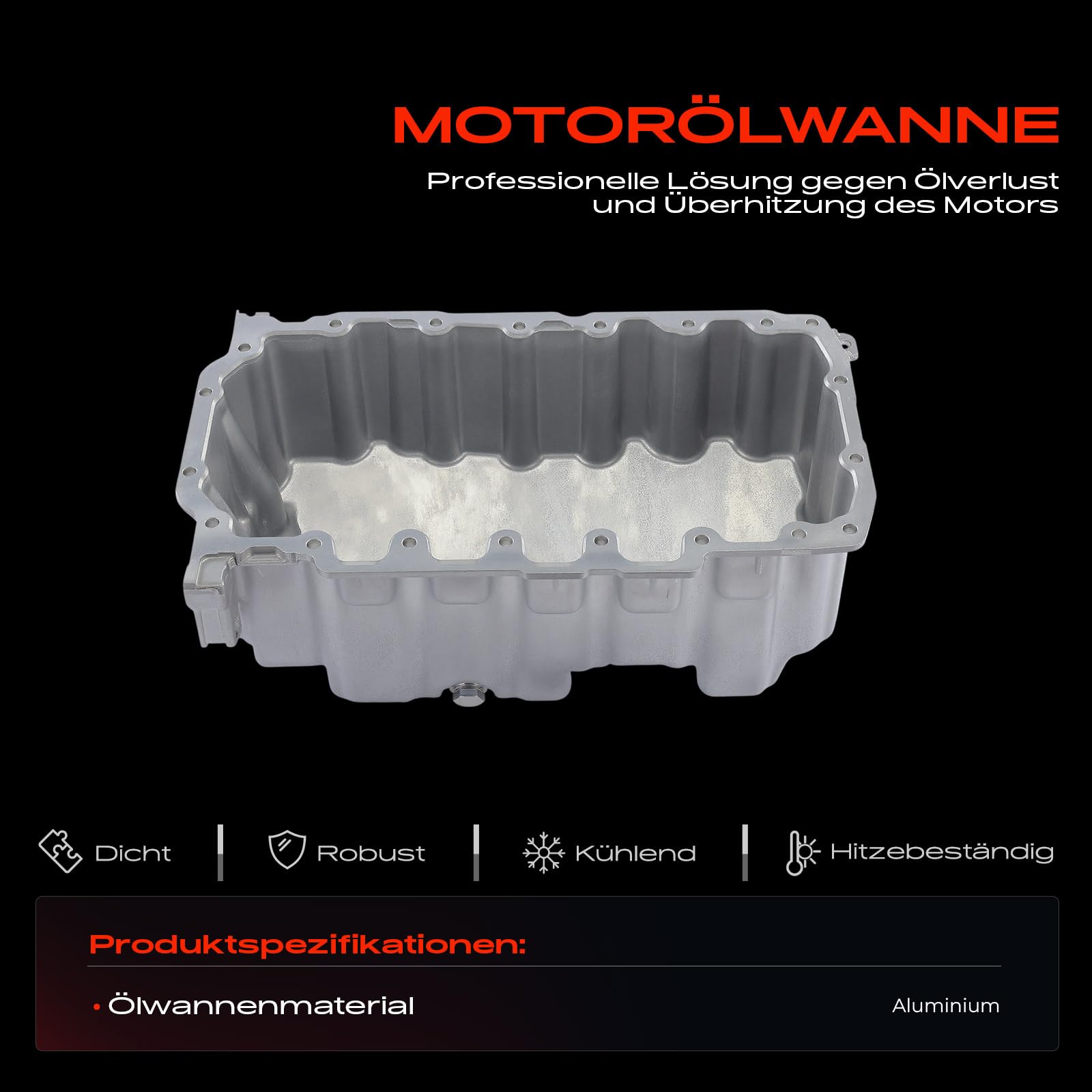 Frankberg Coppa dell'olio coppa dell'olio motore 04L103603F | Compatibile con: T.r.a.n.s.p.o.r.t.e.r VI pianale/telaio SFD SFE SFL SFZ SJD