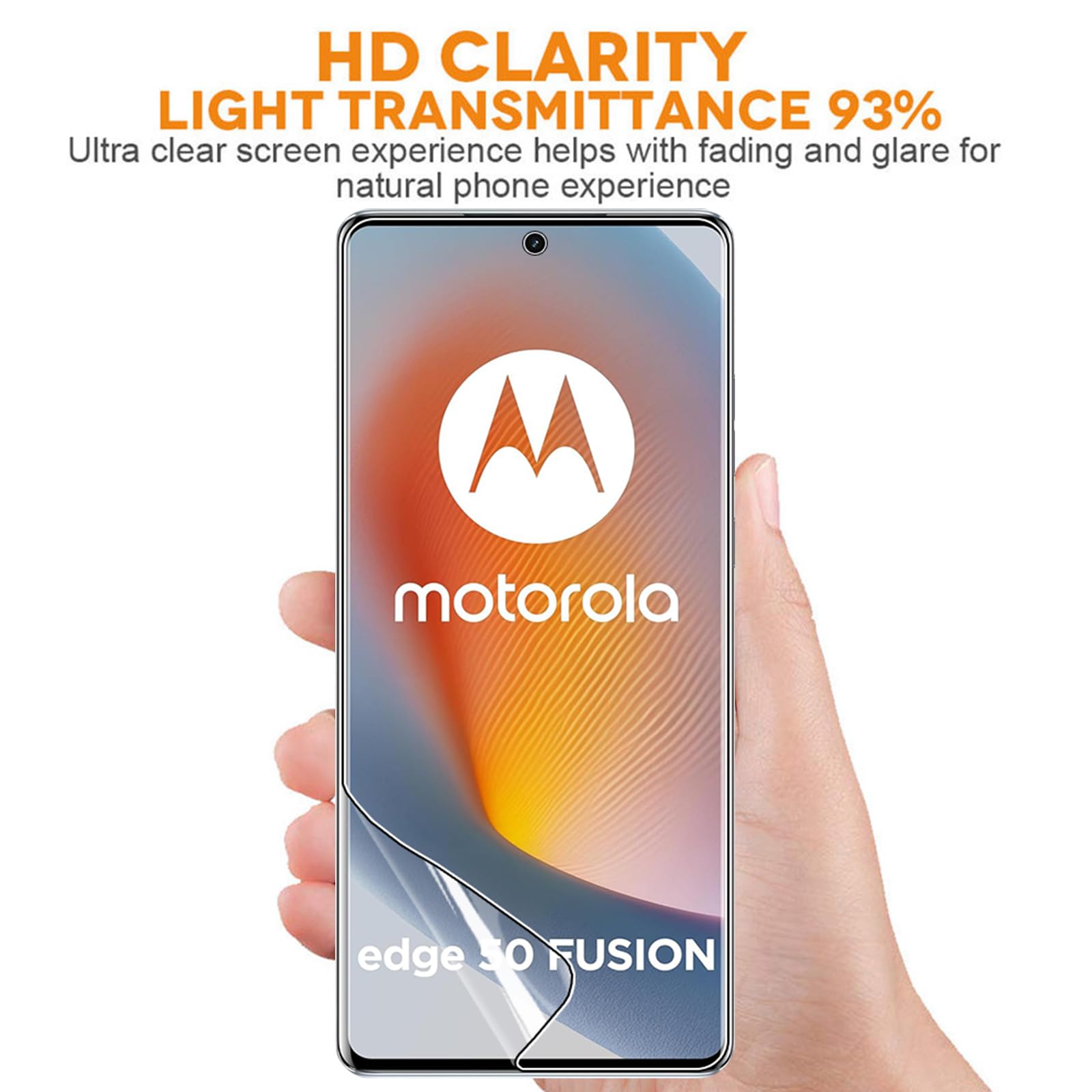 Purely Customs Matte Anti-Glare TPU Screen Protector For Motorola Edge 50 Neo