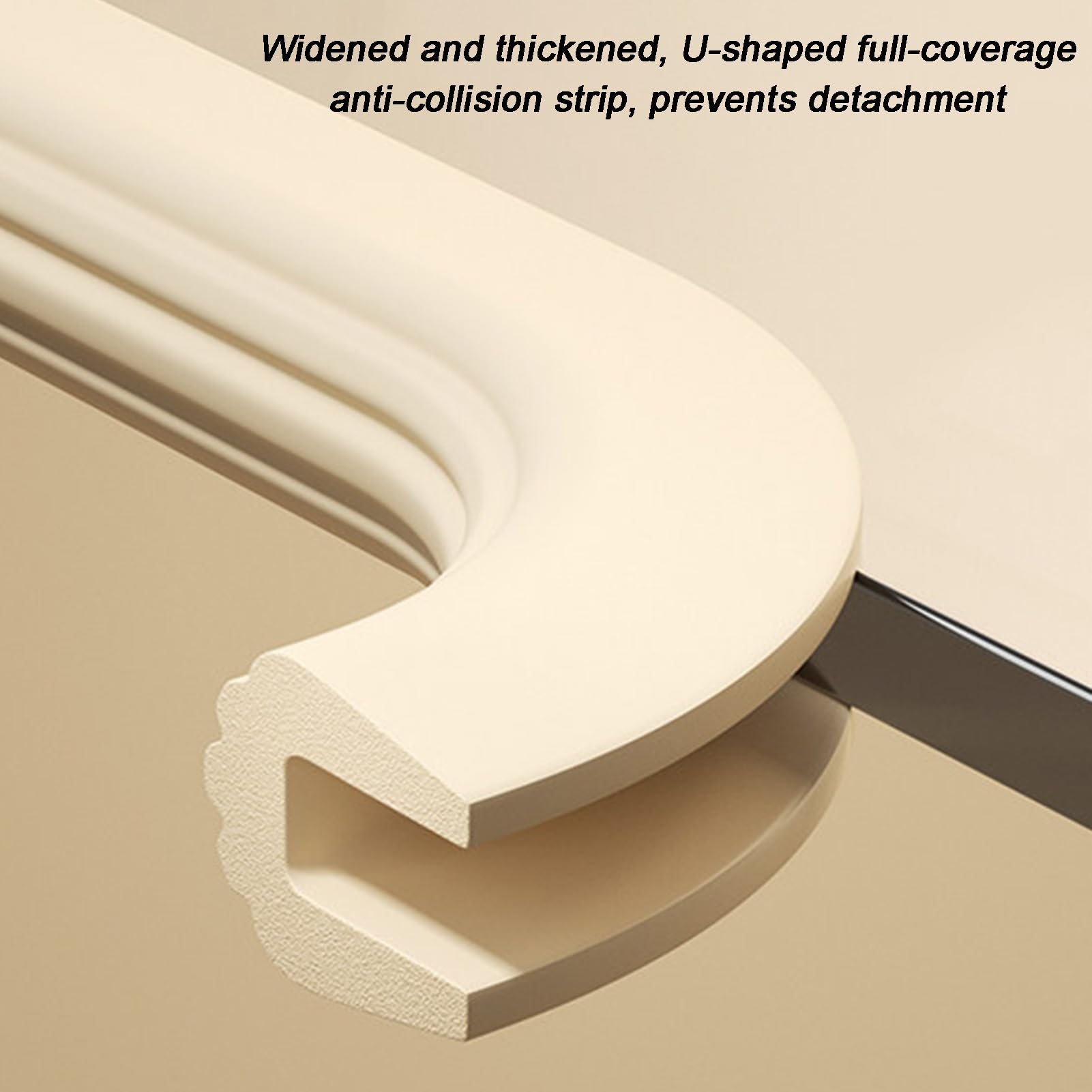 Protection de bord en forme de U pour table basse en verre, 200 cm, bande de protection de sécurité en mousse, pour placard, tiroir, bureau, cheminée, coin de protection