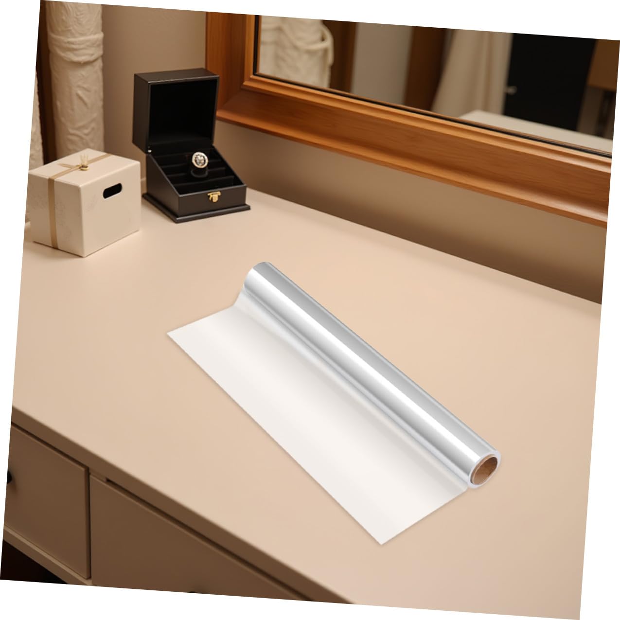 POPETPOP Transparente mit Elegantem Zellophanrolle X Blumensträuße 50m 50cm für Blumen Opp Look with Verpackung Professionellem Schonung der für Hochzeitsdekoration und