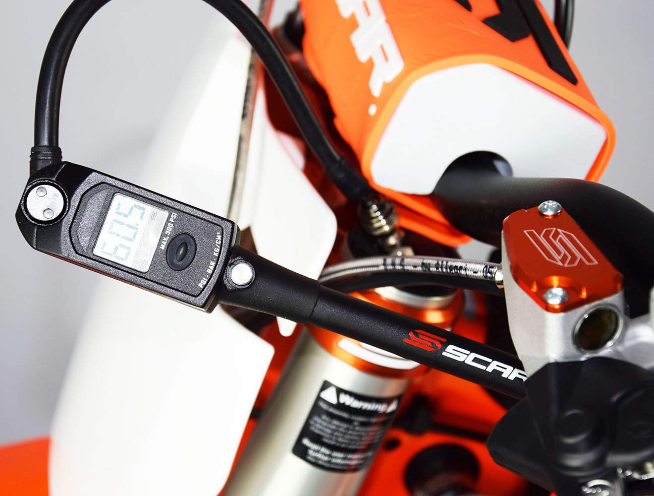 SCAR DIGITAL Gabel Pumpe Luftpumpe WP AER 48 kompatibel mit KTM SX SXF 50 65 85 125 250 350 450 16-21 Auto & Motorrad