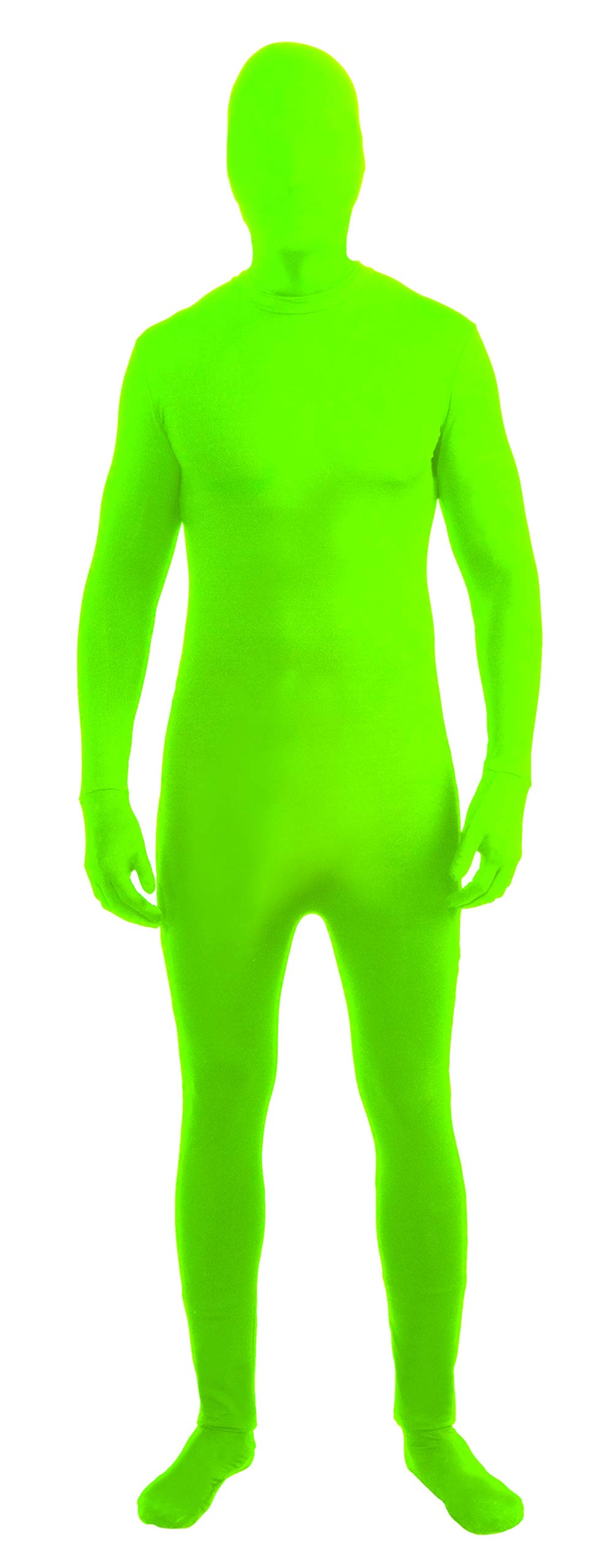 Forum Novelties I'm Invisible Costume Stretch Body Suit, Green, Child Large