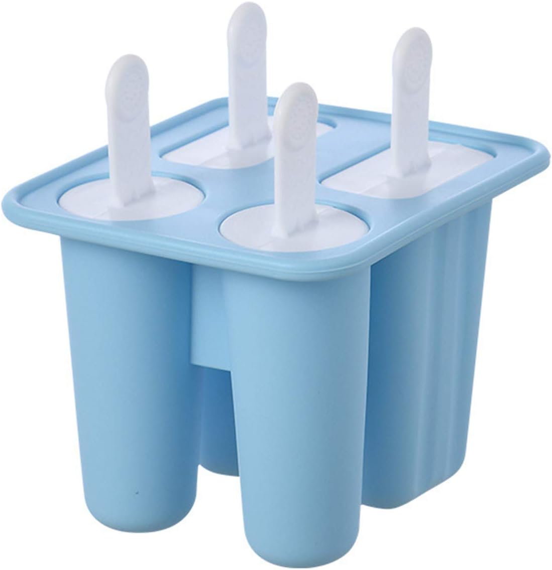 Multi-cell 4 Silicone Iced Design Ice Maker Stick Sets of Tray Ice Ice Ice Kitchen，Dining & Bar Large Silicone Ice Trays with (Blue, One Size)