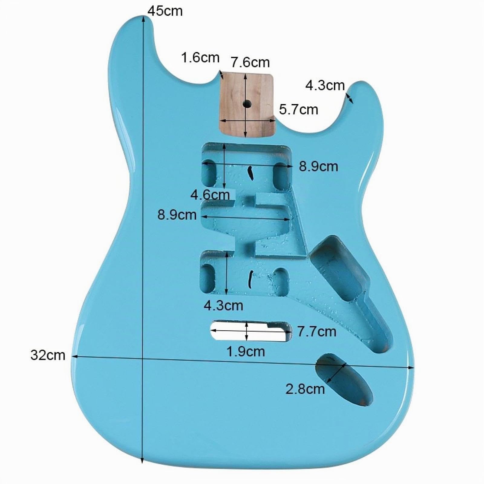 Corpo per Chitarra Elettrica in Legno, Elegante, Leggero, per Appassionati, Modificato, Parte Fai Da Te