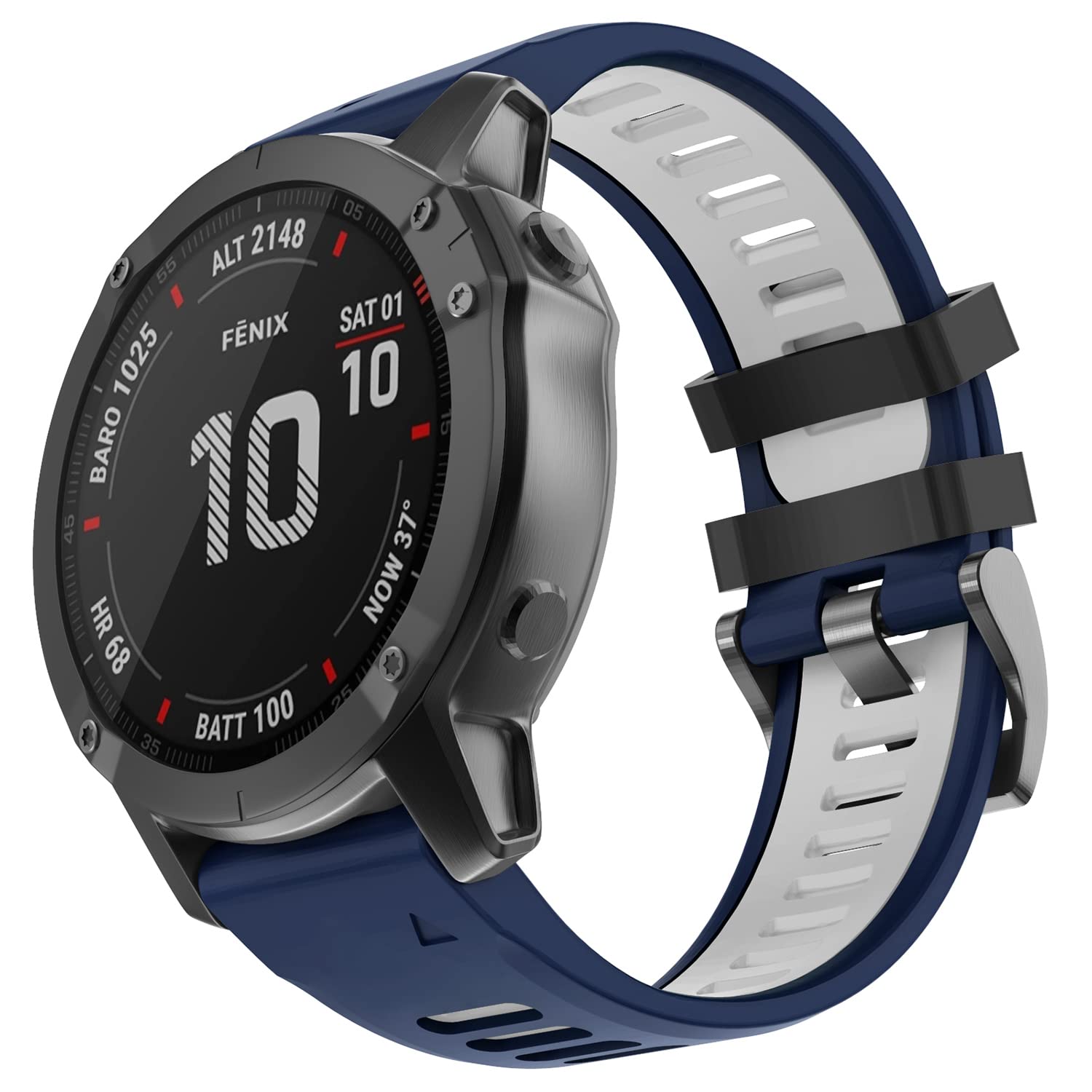 HappyTop Ersatzarmband Für Garmin Fenix 5/6/7 – Silikonarmband Mit Schnellverschluss In Hot Pink
