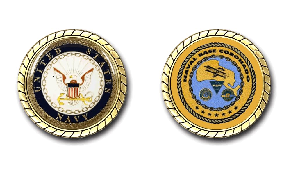 Military Productions US Navy Naval Base Coronado Challenge Coin