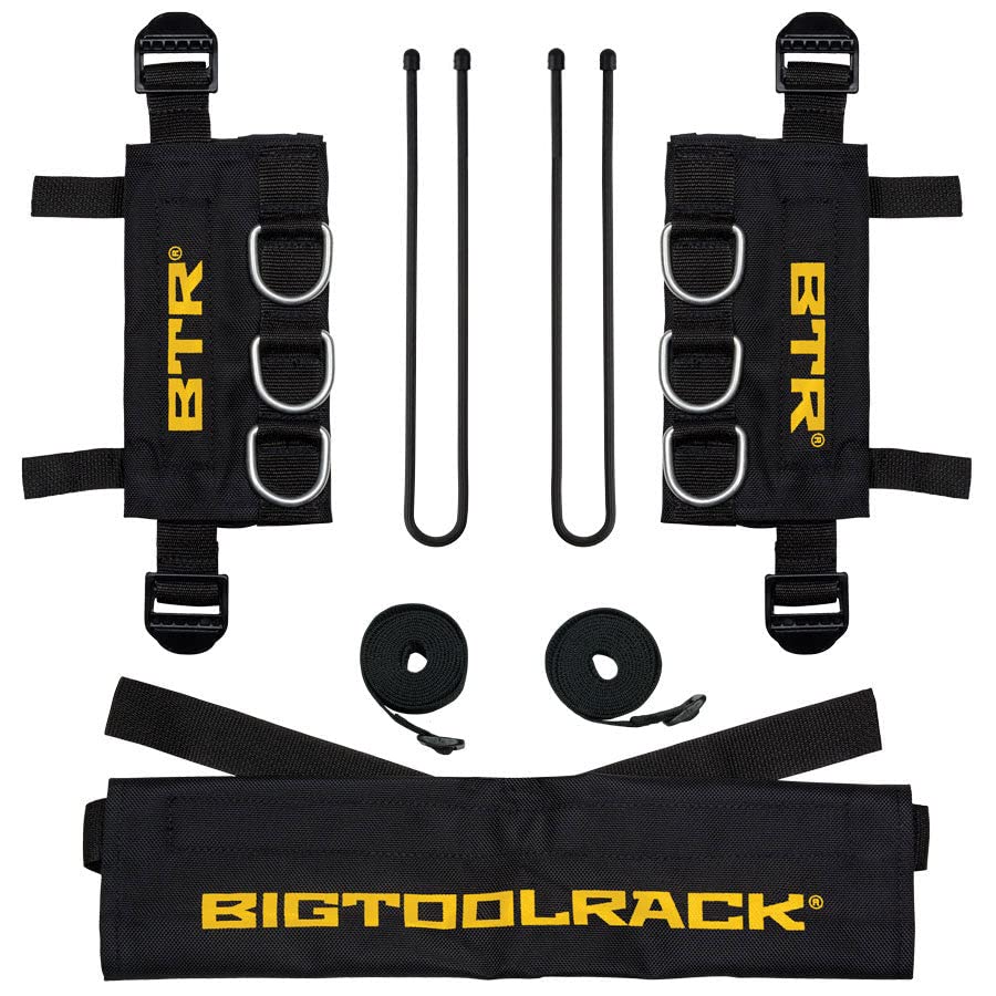BIGTOOLRACK Rollover Bar 3 Point Carryall | Heavy-Duty Tool Holder for Attaching Yard Tools to Tractors | Tractor ROPS Accessories Attachment for Roll Bars Small Than 2