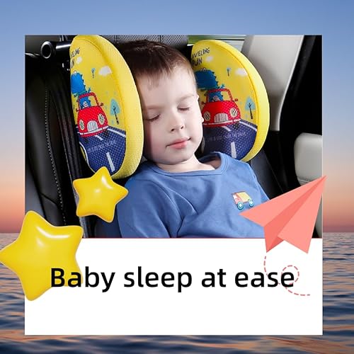 Miniatura 3 de DLYMSM - Reposacabezas de automóvil, almohada de apoyo para la cabeza del asiento del automóvil, almohada de viaje para dormir, reposa cabeza