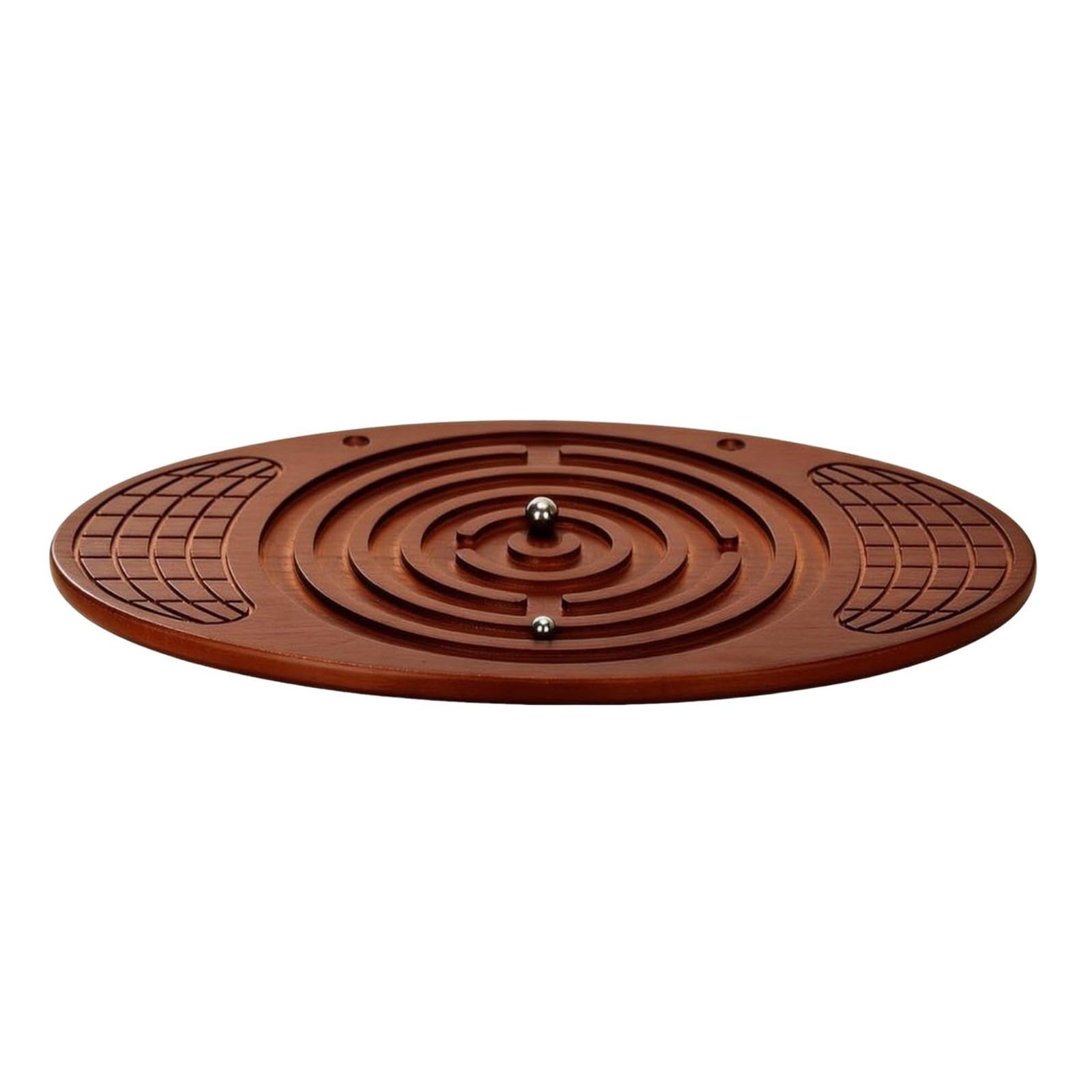 Tavola a per Equilibrio | Stabile, Pedana di Equilibrio Ovale in Legno, per Gioco Attivo, Bambini