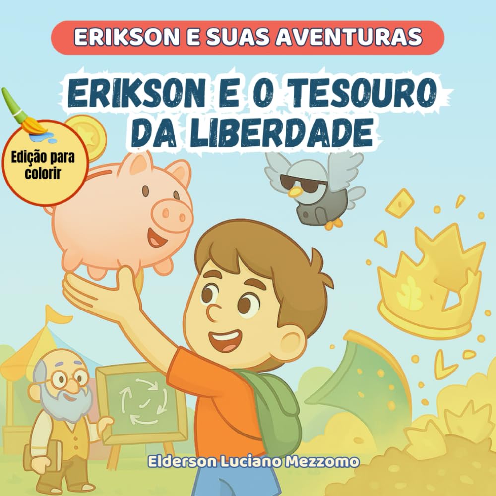 Erikson e o Tesouro da Liberdade: Edição para Colorir (Erikson e Suas Aventuras)