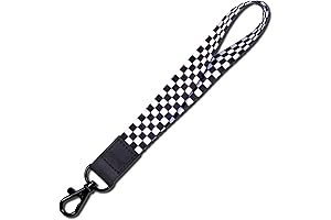 Checked Wristlet Keychain: Convenience and Style in Paw Prints