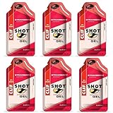 Clif Shot Gel - Strawberry - 6 Pack (6 x 1.2oz Packs)