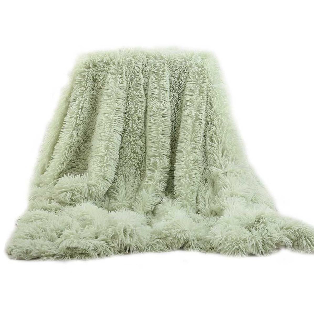 Coperta di Peluche Morbida 130x160 Cm in Poliestere Verde