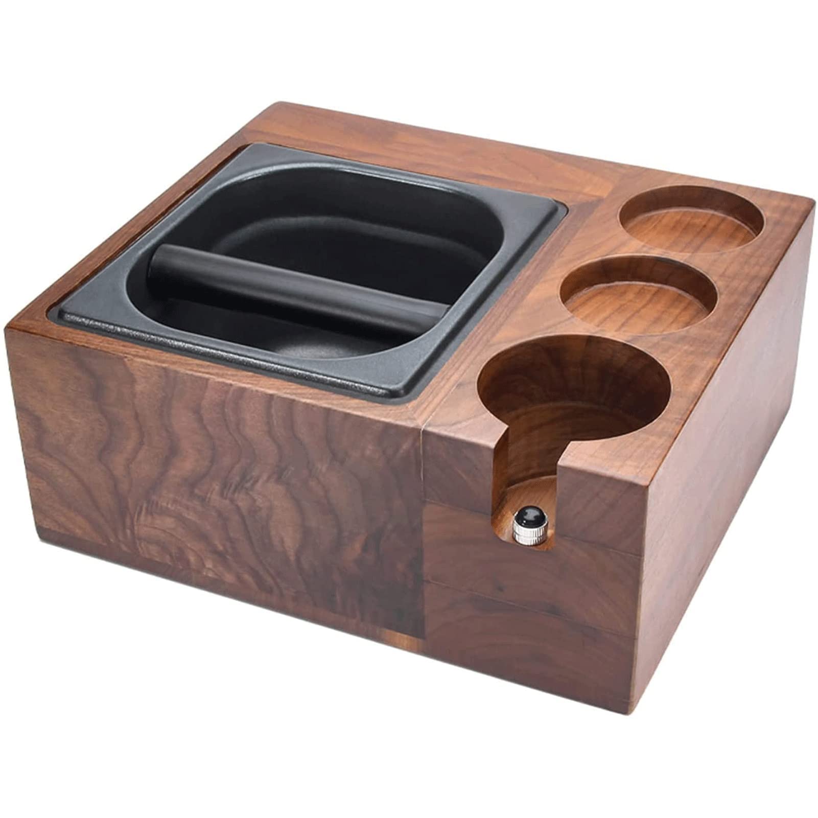 Focket Kaffee Klopfkasten Aus Edelstahl 18.5x17cm - Bodenlose Kaffeerutsche Für Espresso