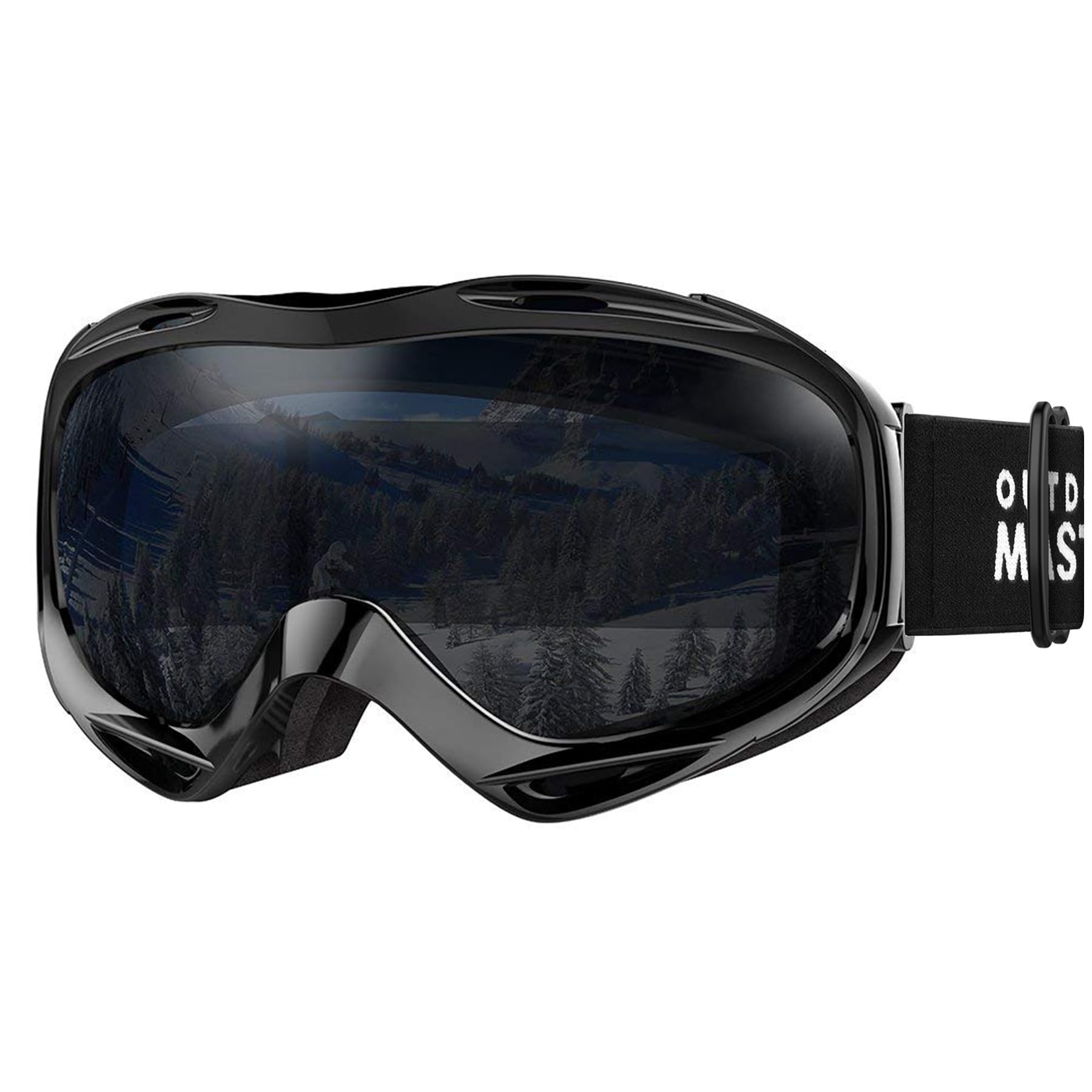 OutdoorMaster OTG Ski Goggles - Over Glasses Ski/Snowboard Goggles for Men, Women & Youth - 100% UV Protection