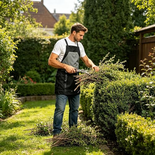 Tablier de jardinage robuste pour savourer chaque instant de récolte