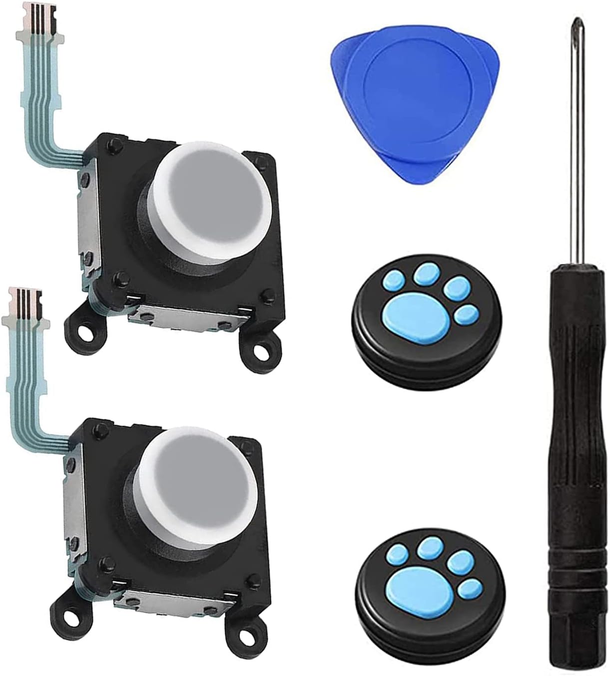 2-Pack Replacement Joystick Button 3D Rocker Analog ThumbStick Replacement for Sony PSV 2000 PS Vita 2000 2001 White 2-Pack Replacement Joystick Button 3D Rocker Analog ThumbStick Replacement for Sony PSV 2000 PS Vita 2000 2001 White