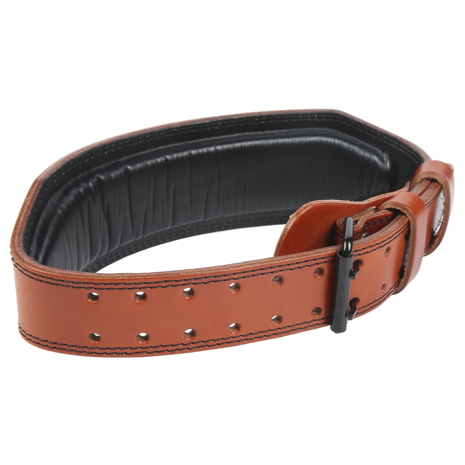 Cintura da allenamento per stacco da terra, cintura per sollevamento pesi per uomini e donne, cintura regolabile per squat con ampio supporto in pelle bovina per powerlifting in pa