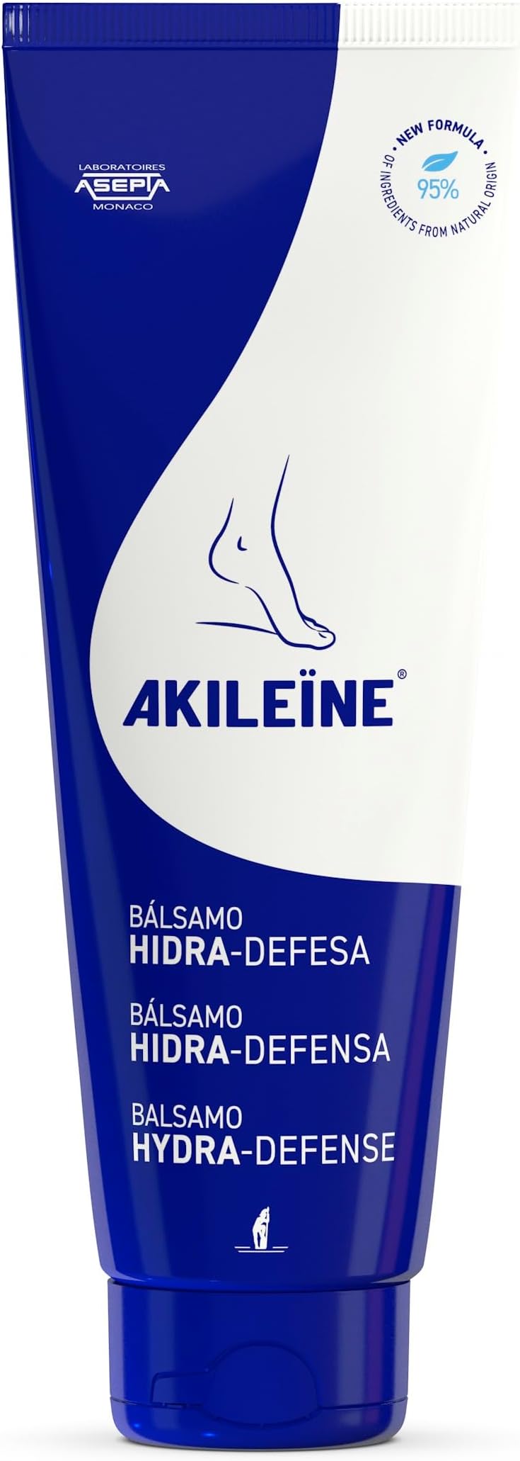AKILEINE HYDRA DEFENCE BALM 125ML - Foot Cream - Repair cracked heels - Moisturizing foot balm - Hydrating foot cream - Soothing relief for feet - Foot repair cream