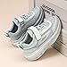 EGMPDA Boys Girls Running Shoes Kids Athletic Sneakers Walking Tennis Shoes Non Slip Lightweight Breathable Comfortable Flexible Fashion Gray Size 3