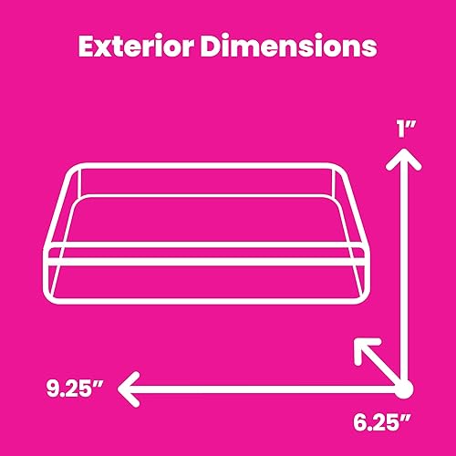 Miniatura 2 de Everything Mary Caja organizadora grande de almacenamiento de cuentas de plástico, 24 frascos, contenedor para cuentas y suministros, organizadores