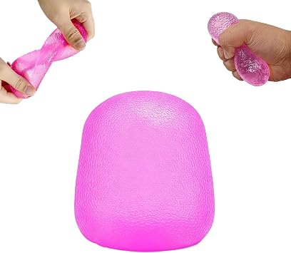Extra Thick Slow Rising Squishy Ball for Kids Ages 3& Adults, Soft Sensory Fidget Squeeze Toy for Desk, Office, Travel & ClassroomPurple