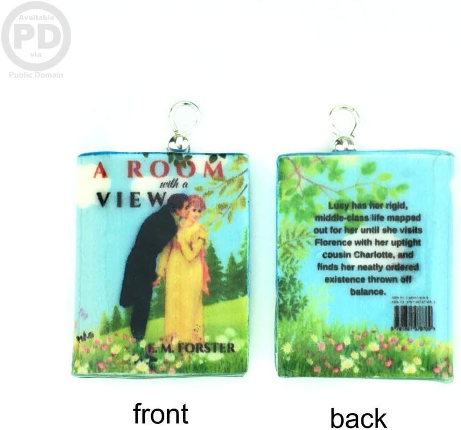 A Room with a View E. M. Forster Ornament Clay Mini Book Framed Home Decoration Trim Favor Trinket