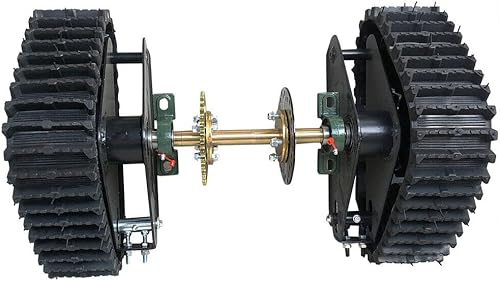 Kit de eje trasero ATV de 23.6 pulgadas, 23.6 in Go Karting UTV Buggy Quad eje trasero electromotor ATV pistas de arena de nieve