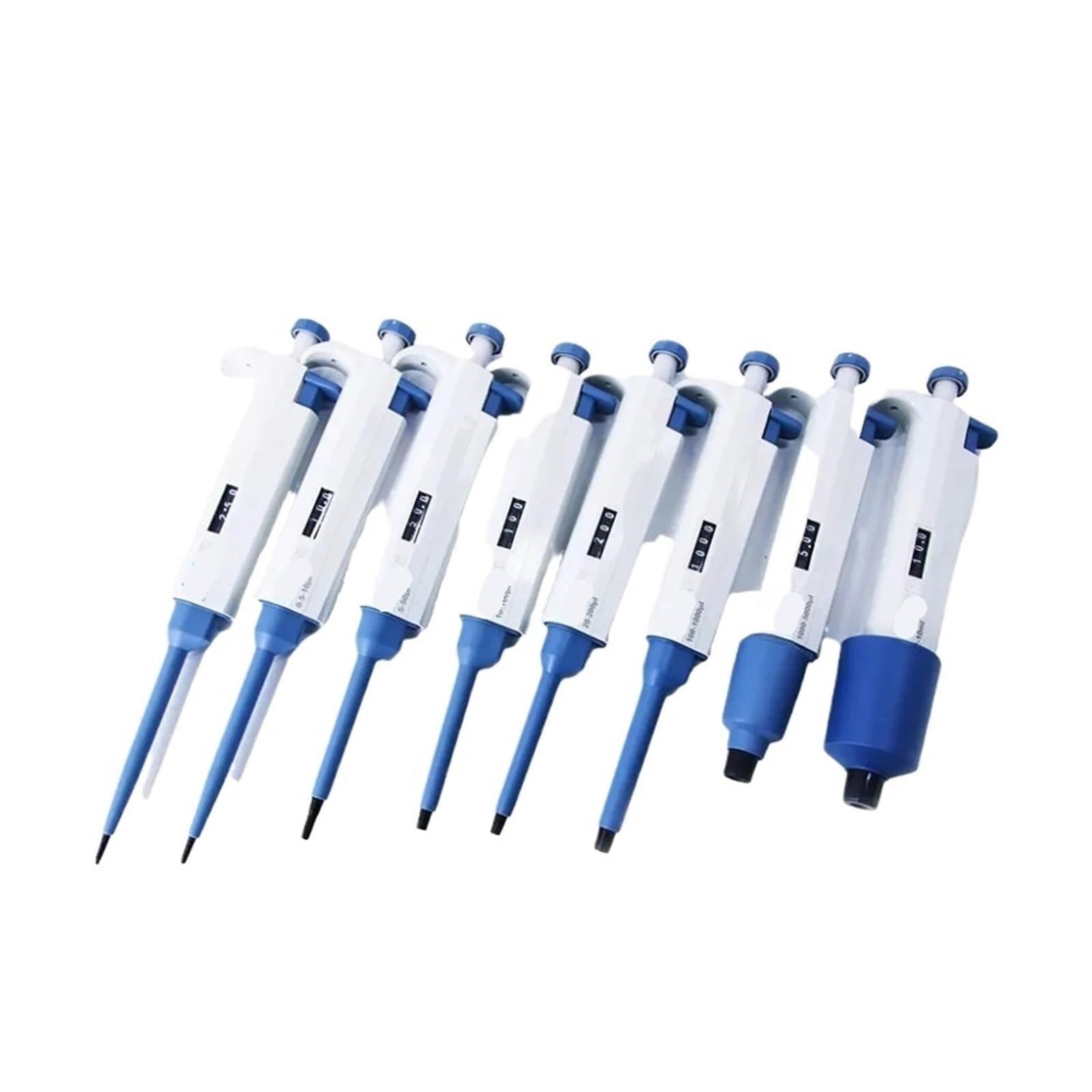 Pipette Laborpipette 0,5 Ul-10 Ml Einkanal Manuell Einstellbare Digitale Mikropipettenausrüstung Pipetten für Labor(100-1000ul)