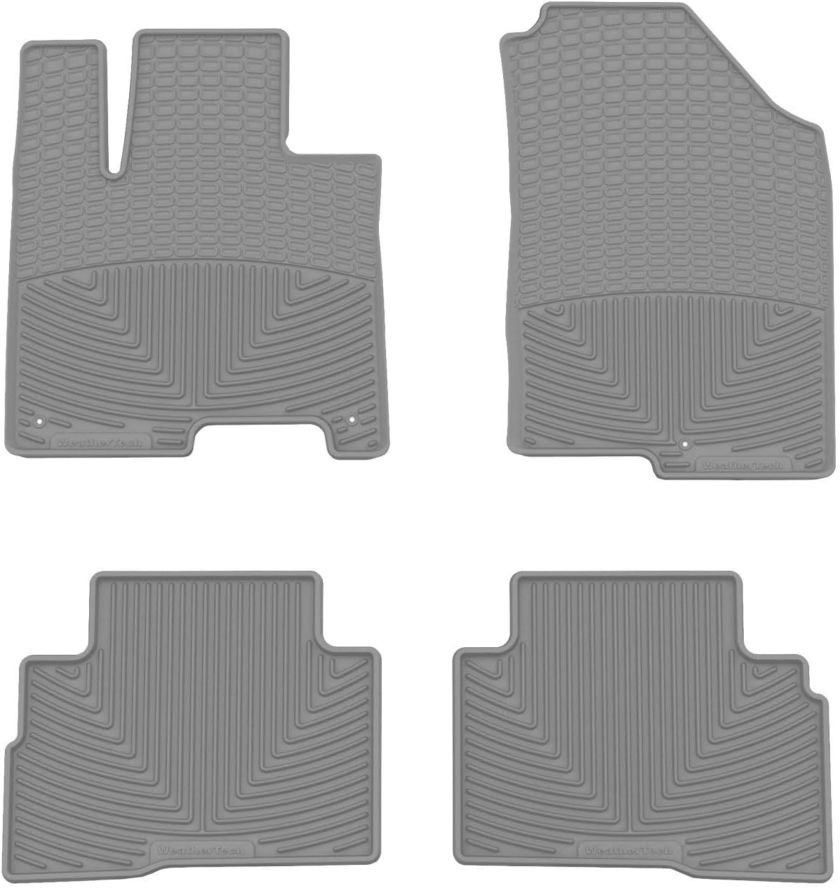 WeatherTech All-Weather Floor Mats for Kia Sportage Hybrid 1st & 2nd Row (W626-W468), Black