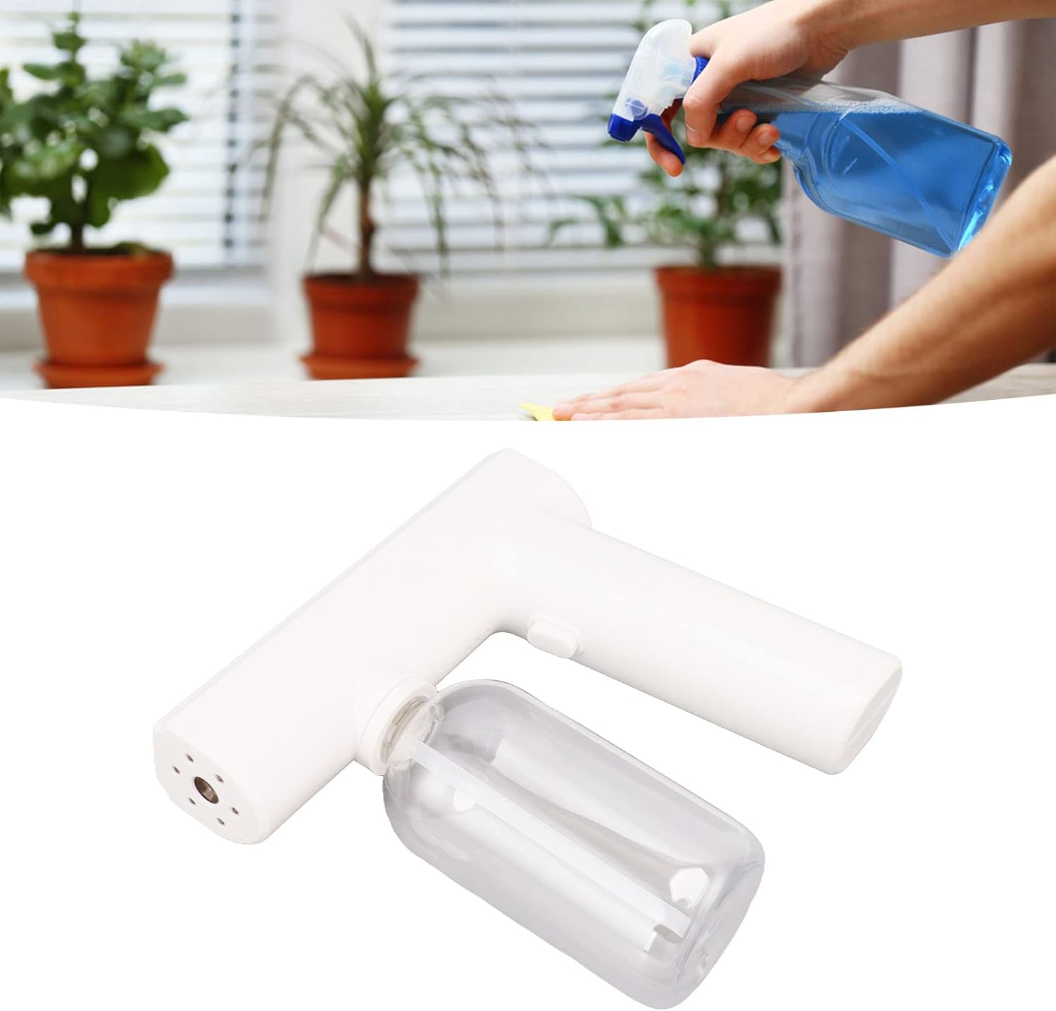 Rechargeable Atomizer Sprayer Atomizer Handheld Spray Cordless Disinfectant Steam Large Capacity Electric Fogger Machine Disinfection for Car School Home Hotel