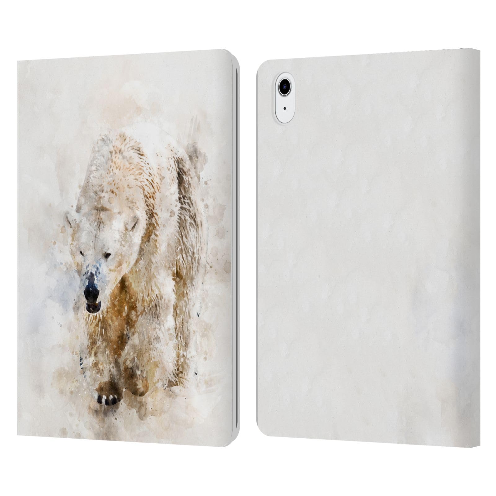 Funda tipo libro iPad Air 2022 Simone Gatterwe oso polar dibujo original 7
