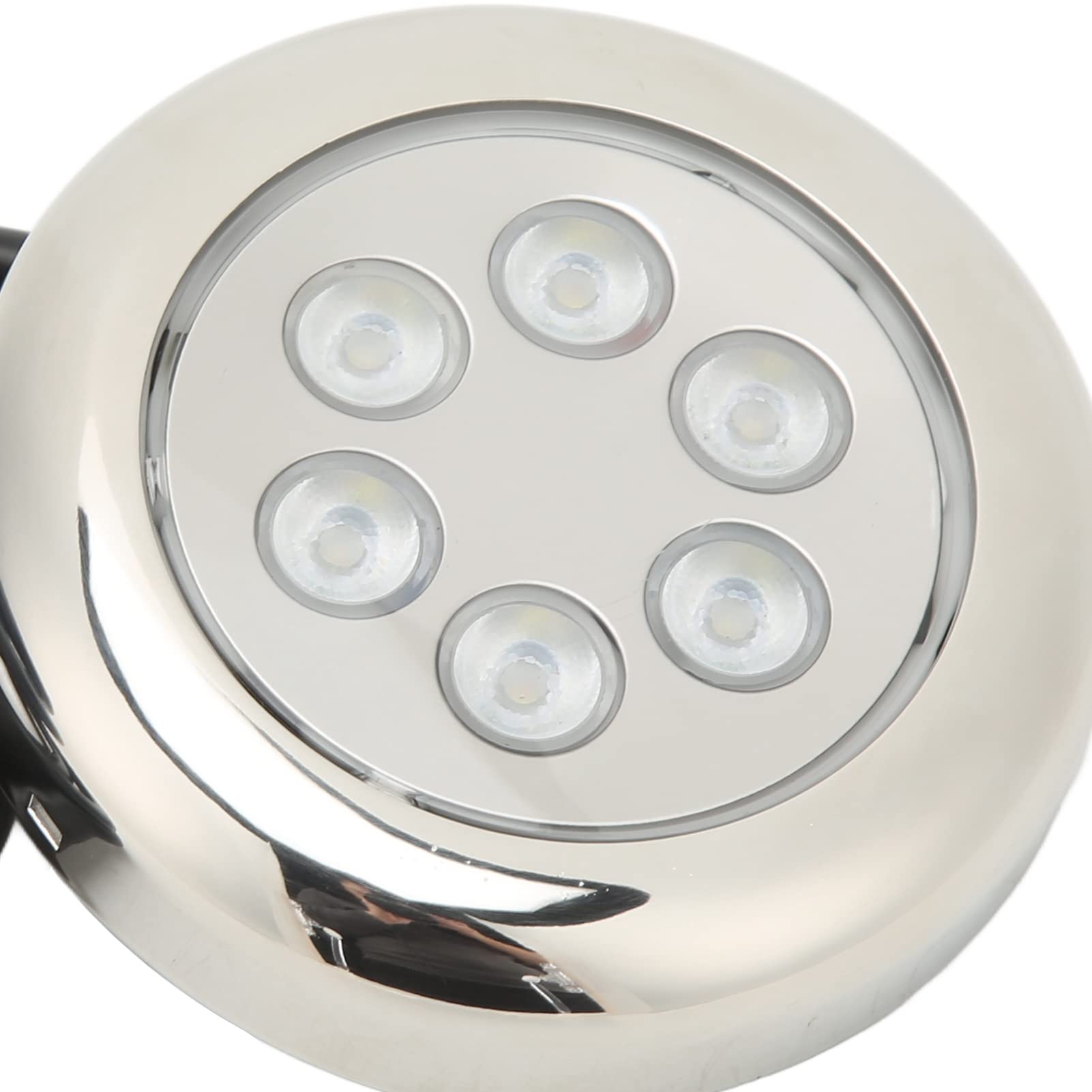 Fockety LED-Unterwasser-Boot-Lichter, 3.5in IP68 wasserdicht LED-Unterwasser-Licht, Oberflächenmontage, 12V-24VDC, Unterwasser-Balkenlicht für Boote Yachten Kreuzfahrtschiffe Segelboot