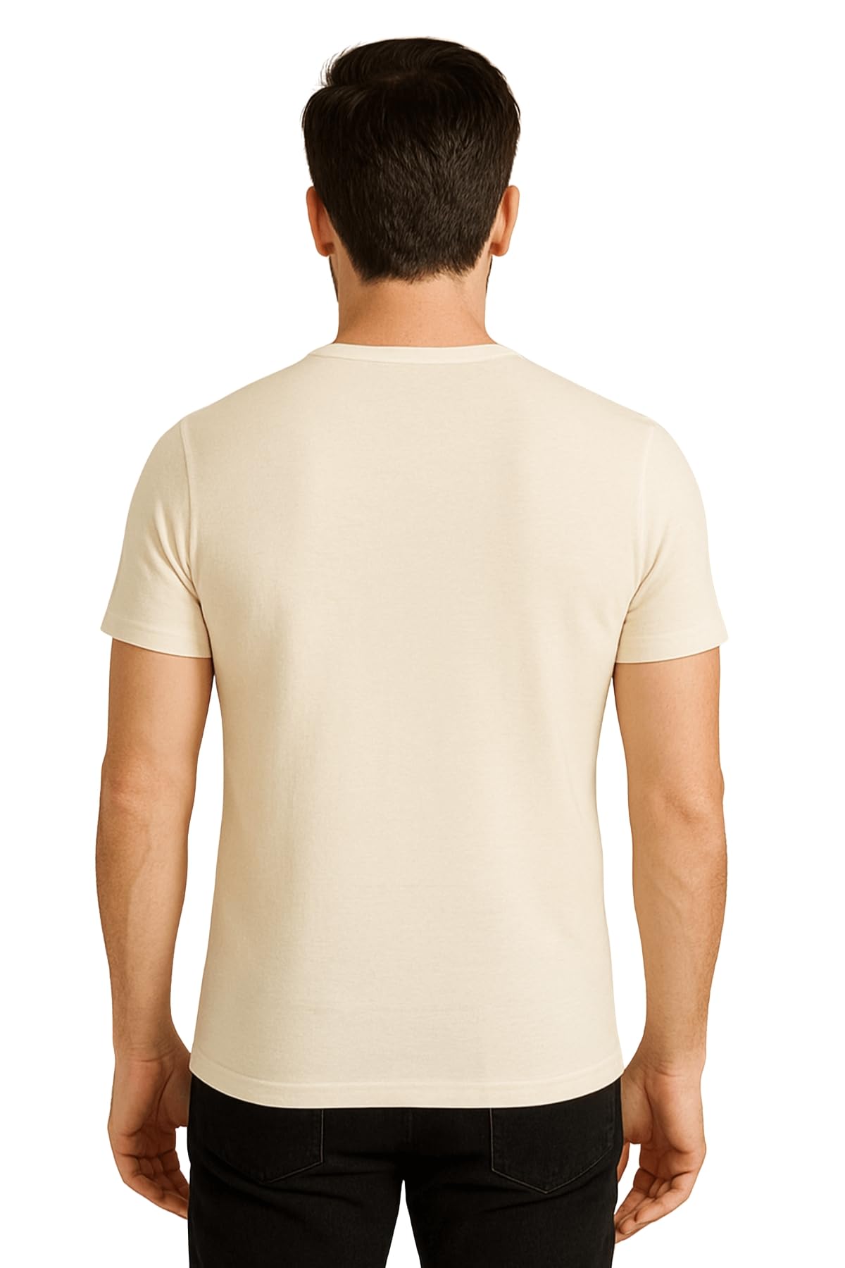 LADY·C Maglia Intima Uomo Manica Corta Cotone e Lana – Girocollo Traspirante – Interno 100% Cotone, Esterno Lana – Comfort Naturale Tutto l’Anno