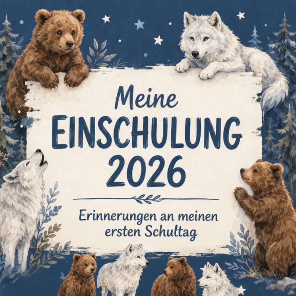 Einschulung Erinnerungsbuch – Mein 1. Schultag:: | Erinnerungsbuch Einschulung 1. Klasse | Schulanfang Geschenk für Kinder (Schultüte) (Einschulung Erinnerungsbuch - verschiedene Motive)
