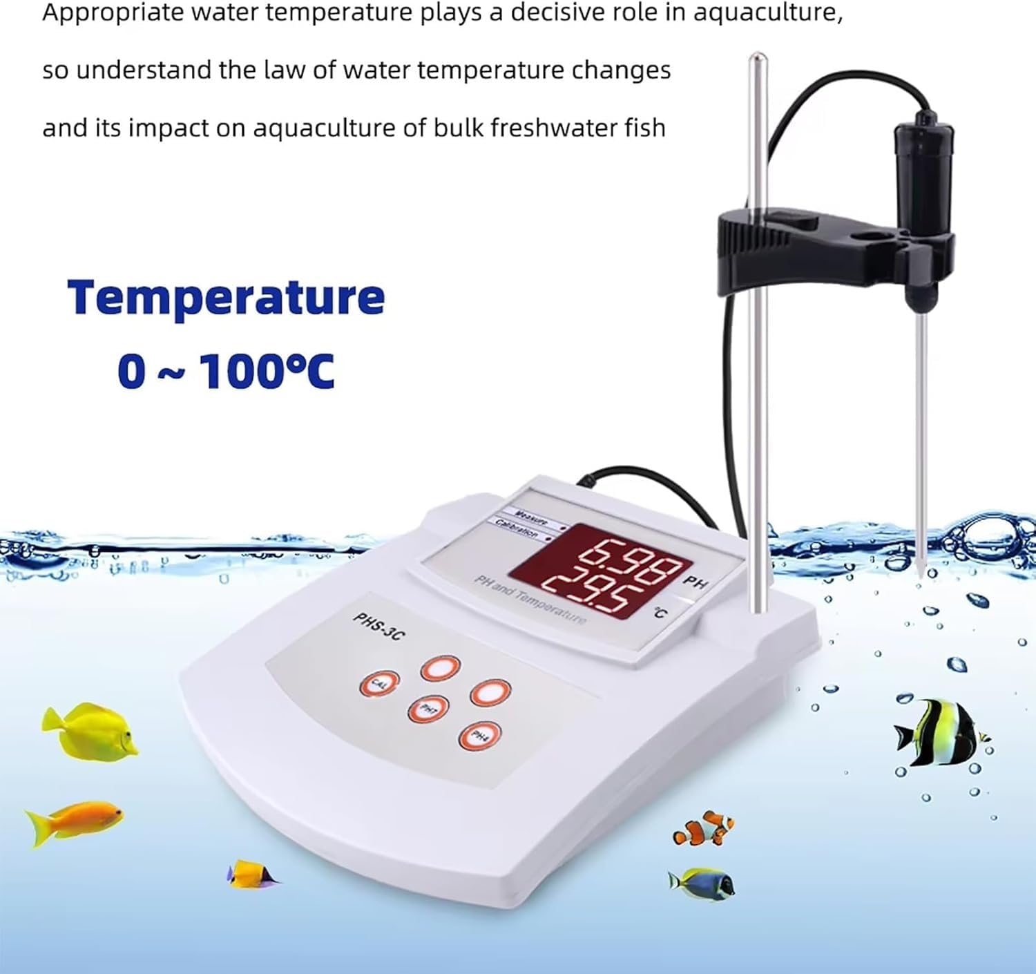 Misuratore Di Acidità Da Tavolo Con Calibrazione Automatica, A 2 Punti, PHmetro Laboratorio, Precisione ±0,01 PH E Elettrodi Per PH/temperatura
