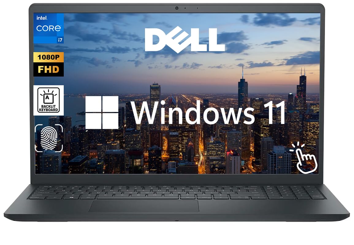 Dell 15.6" FHD Touch Business Laptop Computer, 32GB RAM 1.5TB Storage (1TB SSD+512GB Dock), 13th Gen Intel Core i7-1355U (10-Core), Windows 11, Fingerprint Reader, Backlit KB, 10 Key, HDMI, Black