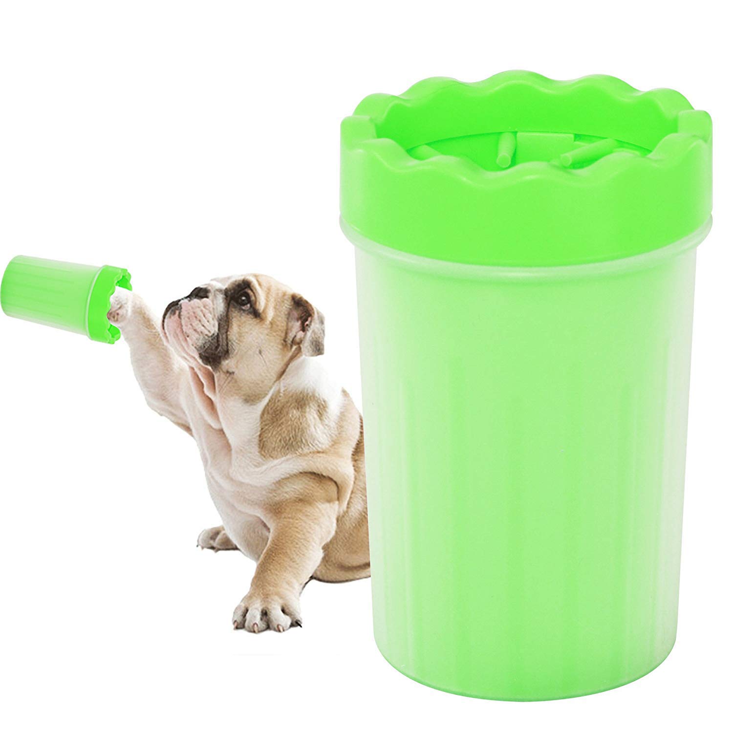 Sage Square Portable Dog Paw Washer cum Foot Cleaner or Paw Cleaner - Soft Silicone Plunger to Scrub Foot & Wash Away Dirt, Mud & Debris for Dog / Puppies / Cats / Kitten (Green) (B07NS8WR18) Amazon Price History, Amazon Price Tracker