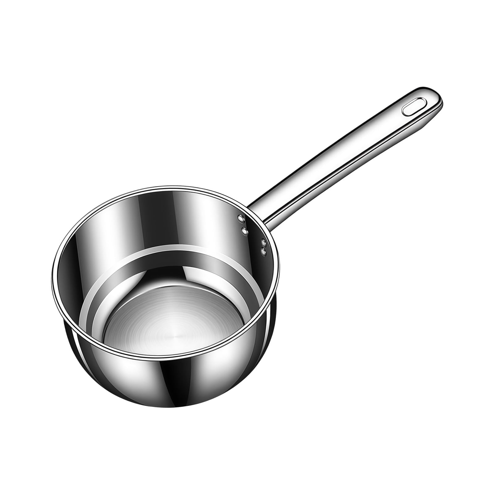 Tsophreniq Handle Water Dipper,Stainless Steel Scoops Multipurpose Bath Ladle with Hanging Hole for Kitchen Gardening Stainless Steel Ladle Short Handle