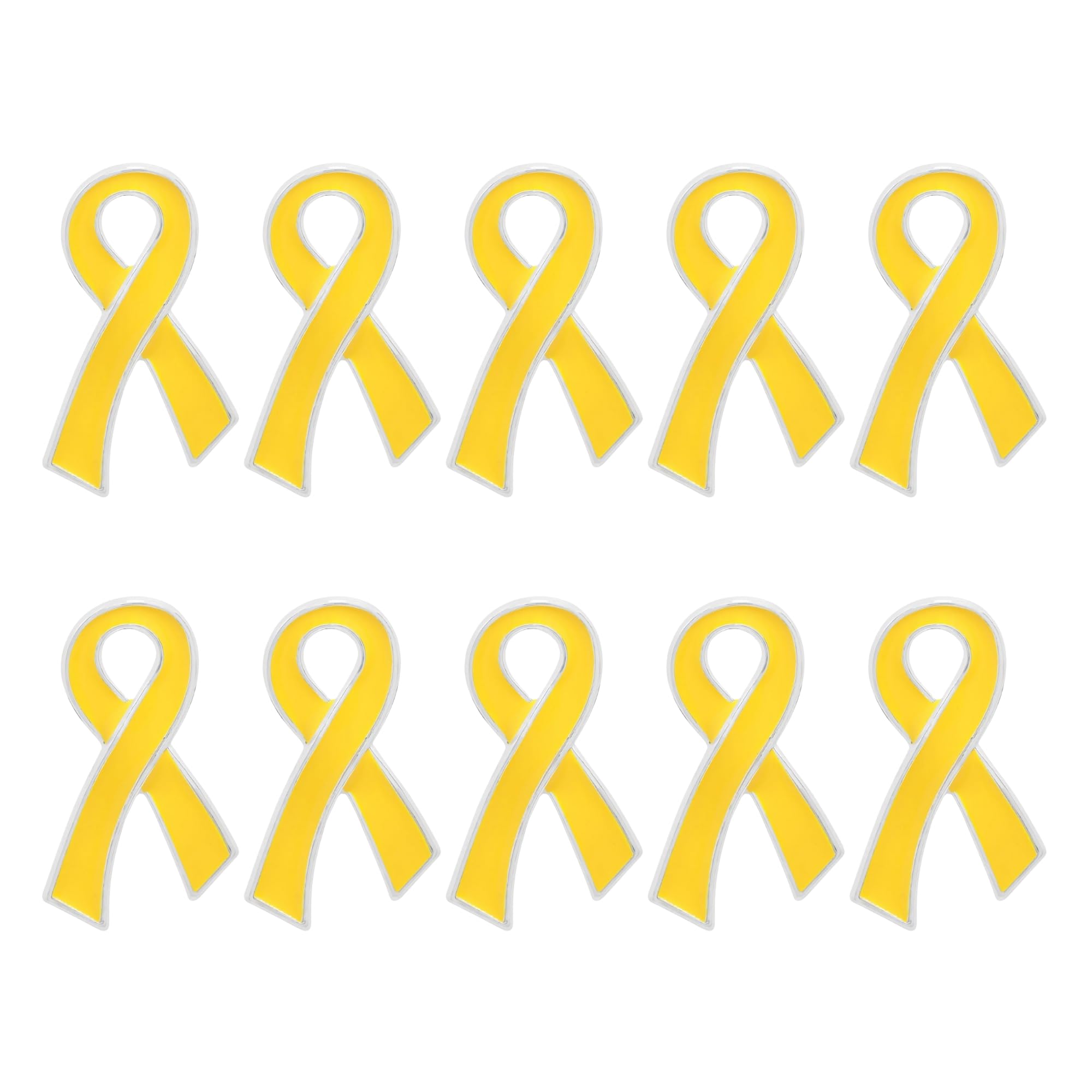 Ribbon Pins 1/5/25/100 for Cancer &amp; Disease Awareness - Various Causes - Bulk Quantities Available for Support Groups and Fundraising