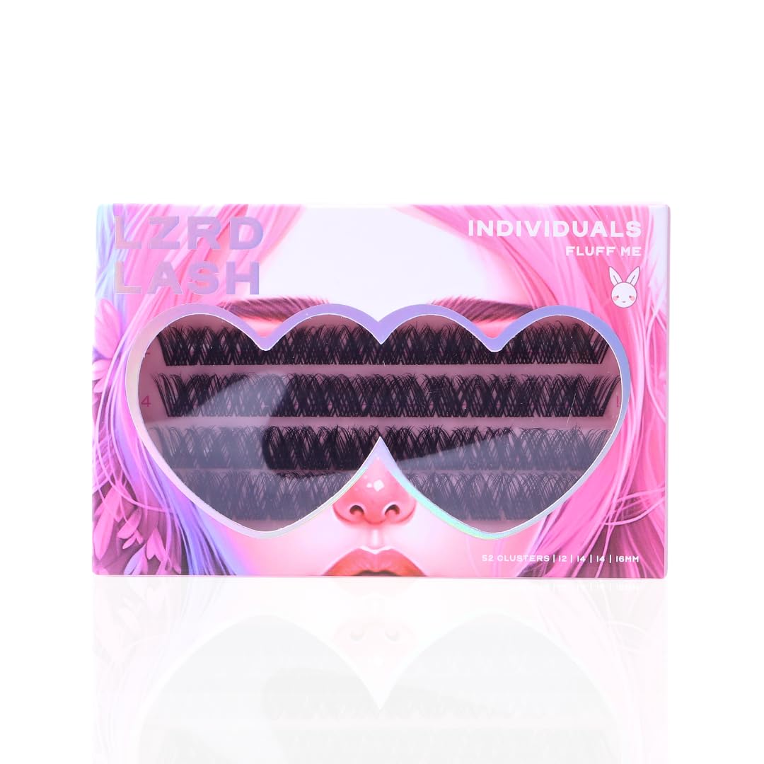 Fluff Me Individual Lashes: Vegan False Eyelashes – LZRD LASH
