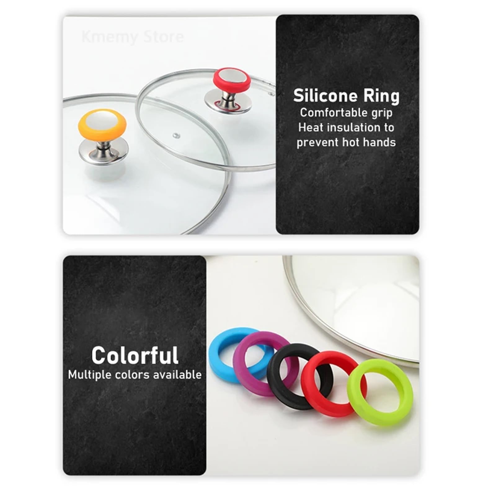 Pomo de repuesto para tapa de olla, mango universal para utensilios de cocina, fácil de instalar, compatible con la mayoría de tapas de sartén, diseño duradero y colorido