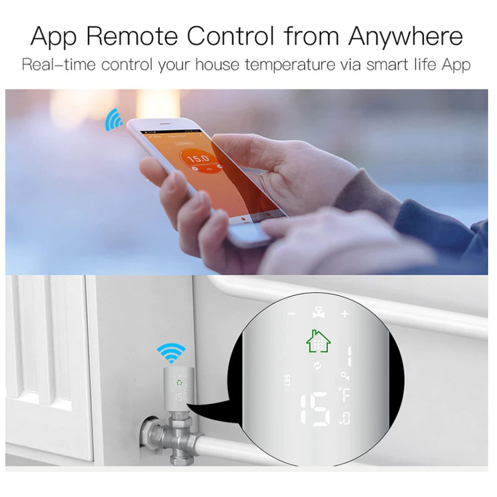 Chrees Vanne de Radiateur Thermostatique Intelligente, Réglage du Programme